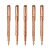 Royal Edition Lion Metal Fountain Pen - Set of 5 - Rose Gold