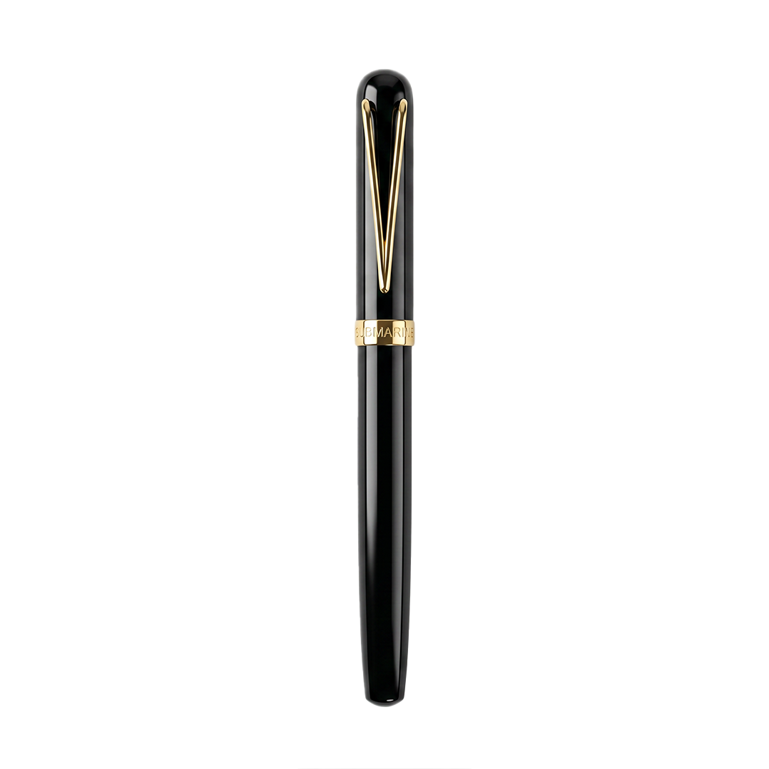 Royale Black & Gold Fountain Pen
