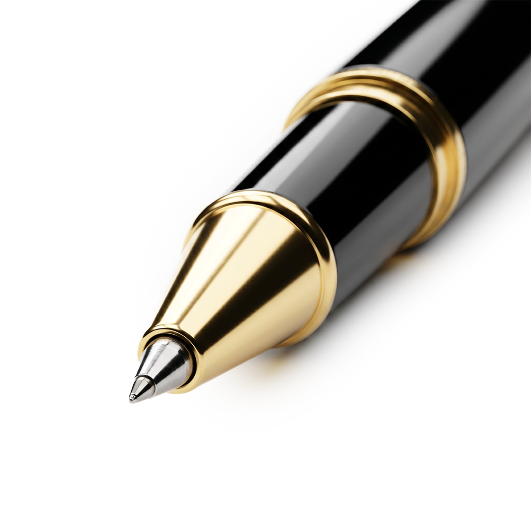 Royale Black & Gold Roller Pen
