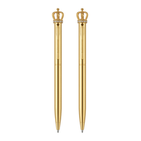 Krown Metal Ball Pen – Set of 2 - Gold