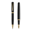 Royale Black - Gold Ball & Fountain Pen Set