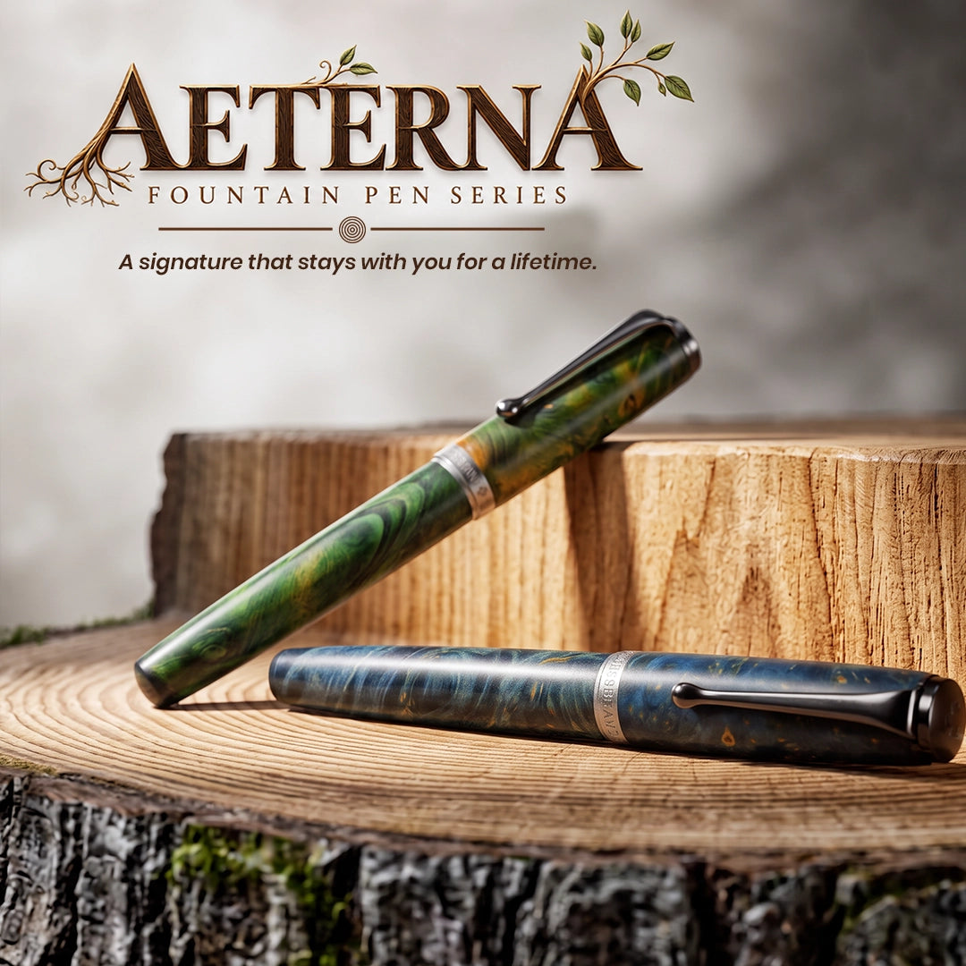 Aeterna Fountain Pen — Midnight Aegean
