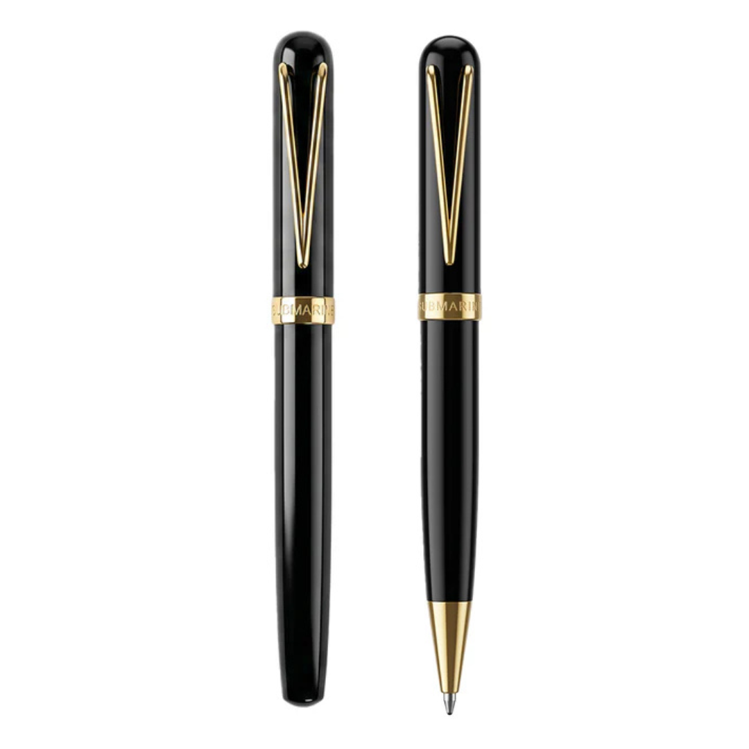 Royale Black & Gold - Roller & Ball Pen Set