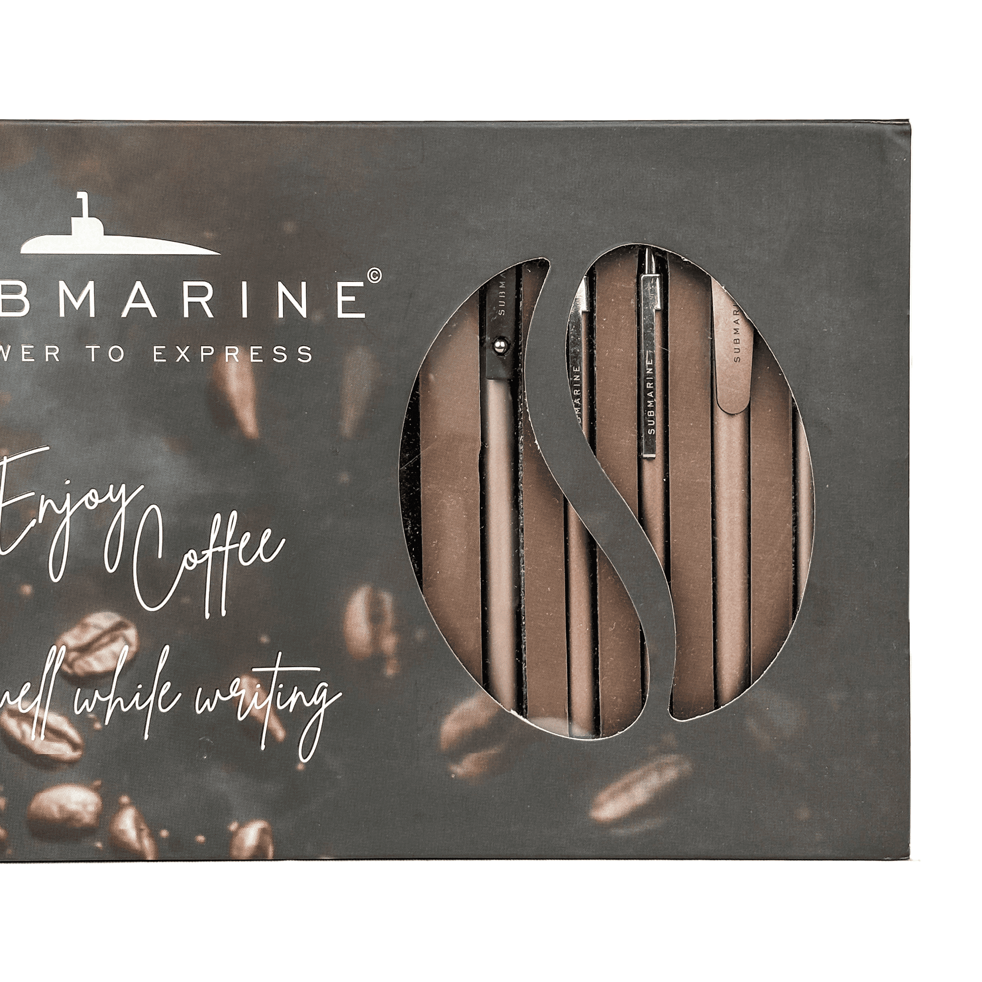 Submarine Premium Coffee Aroma Pen & Diary Gift Set