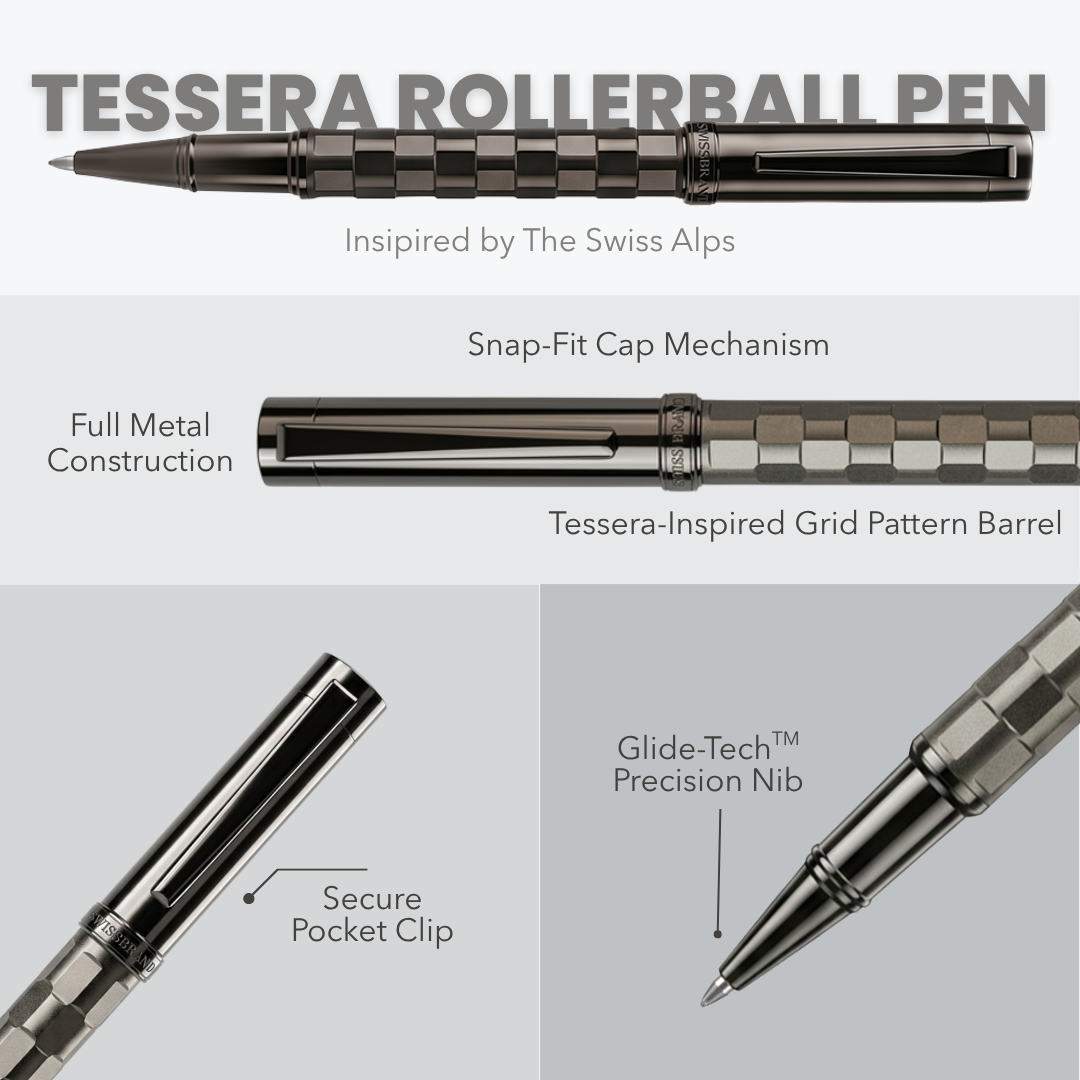 Ashler Tessera Rollerball & Ballpoint Pen Set