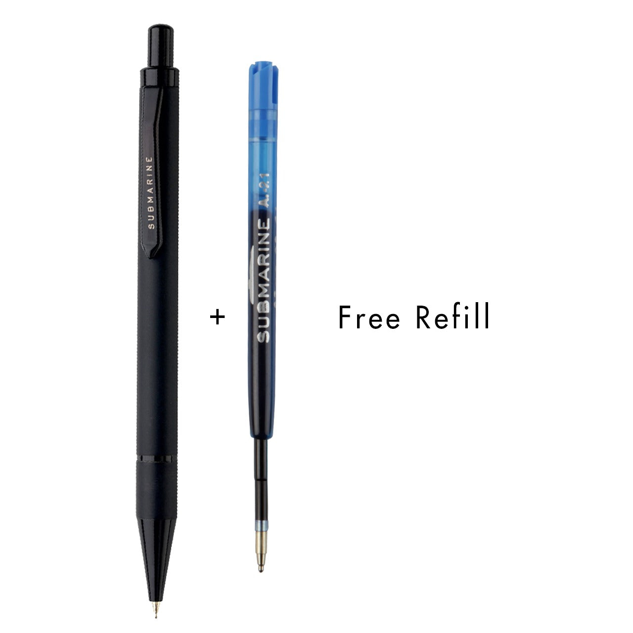 935 Retractable Black Ball Pen With Free Refill