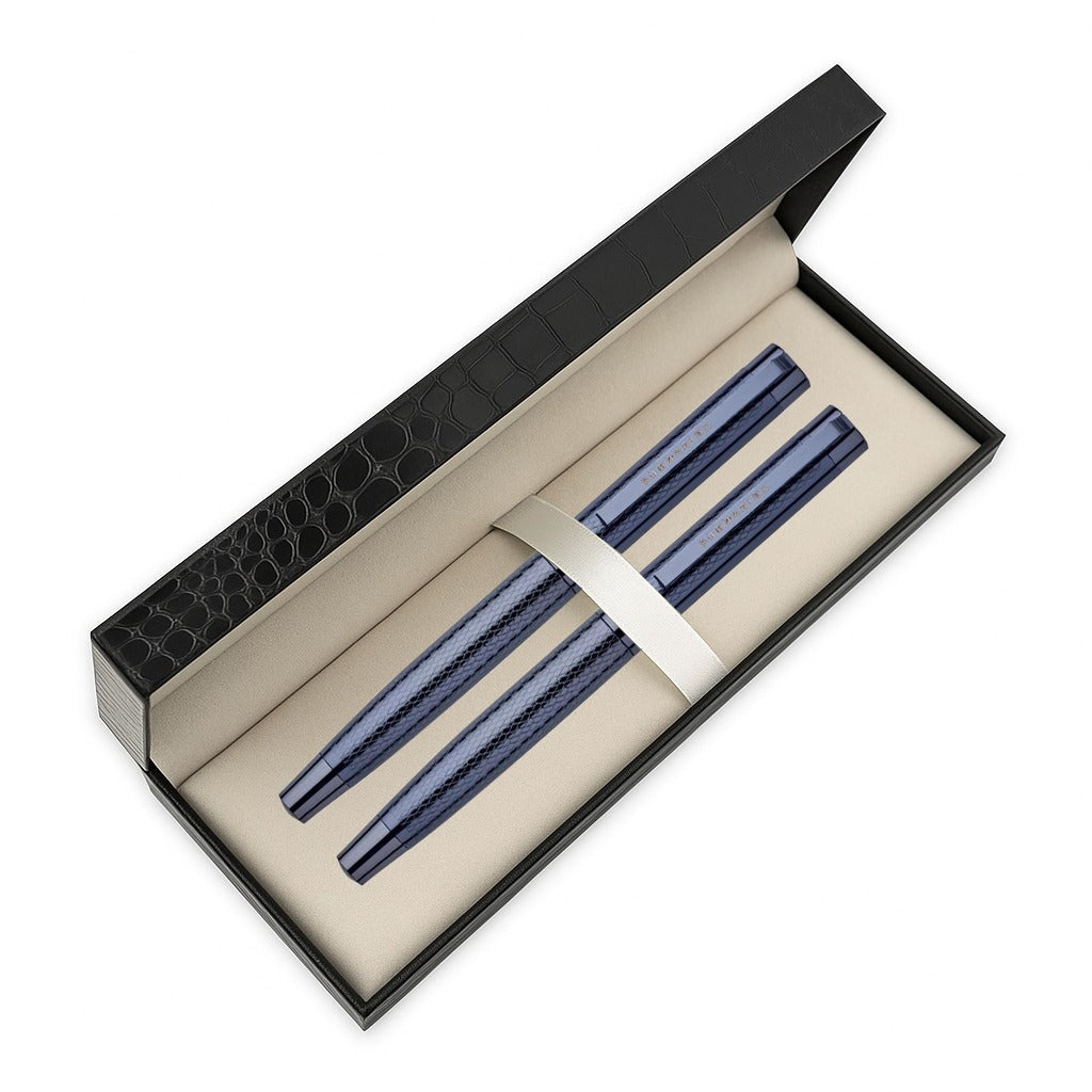 Blue Plate Fountain Pen & Roller Pen Combo