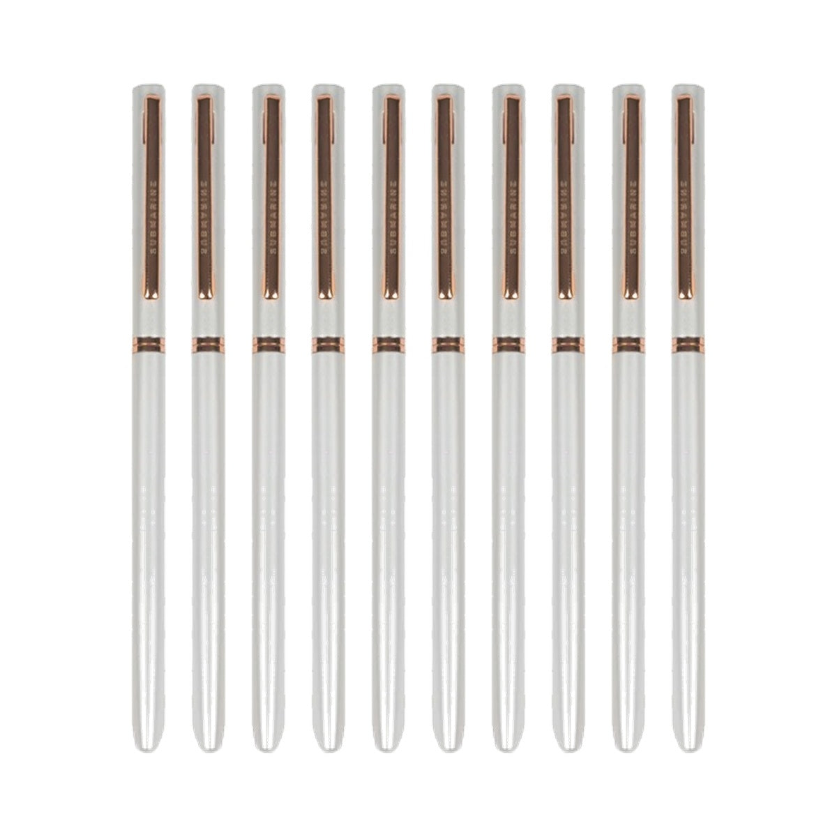 Slim Metal White Ball Pen