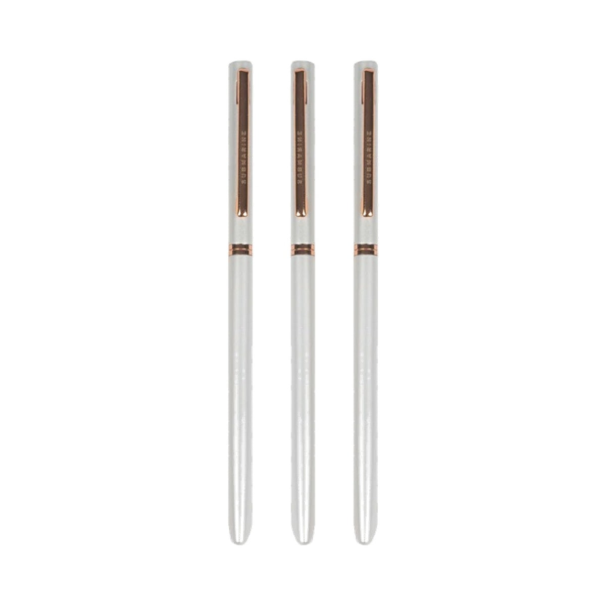 Slim Metal White Ball Pen