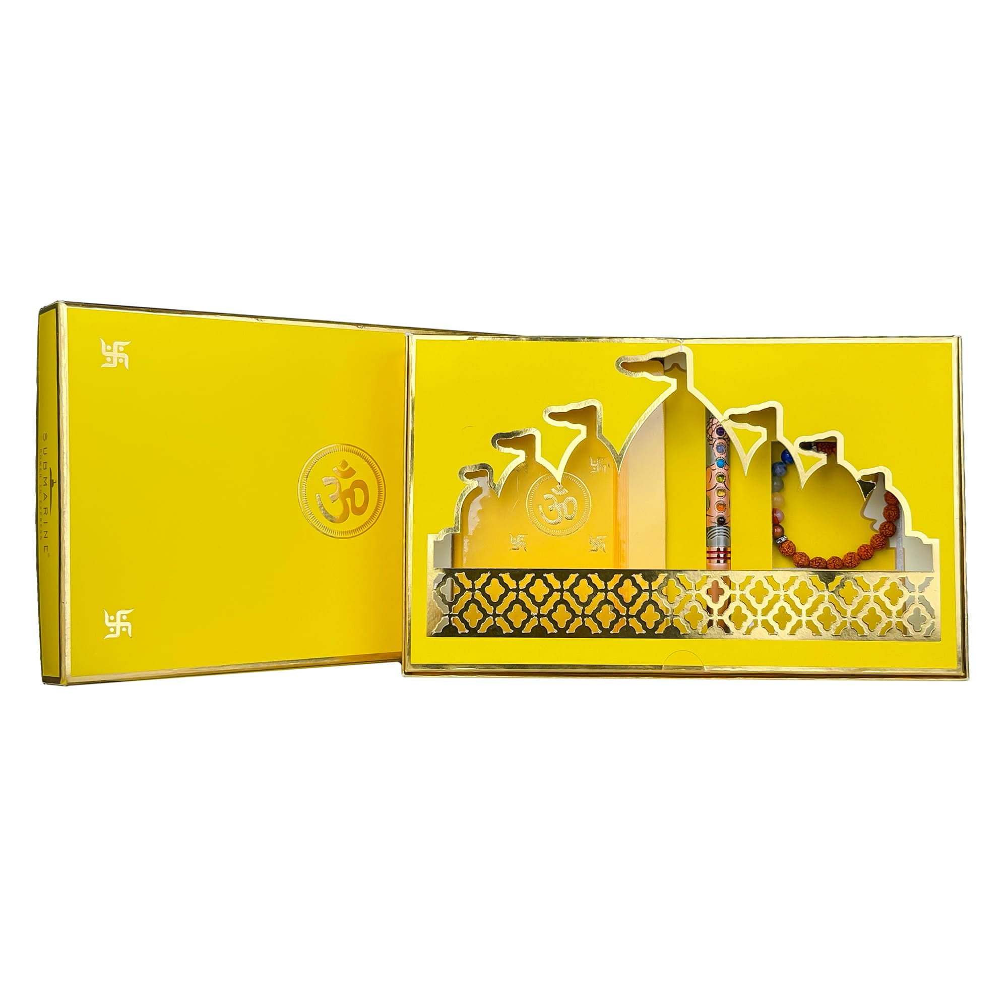 7 Chakra Ball Pen Gift Set with Diary and Bracelet