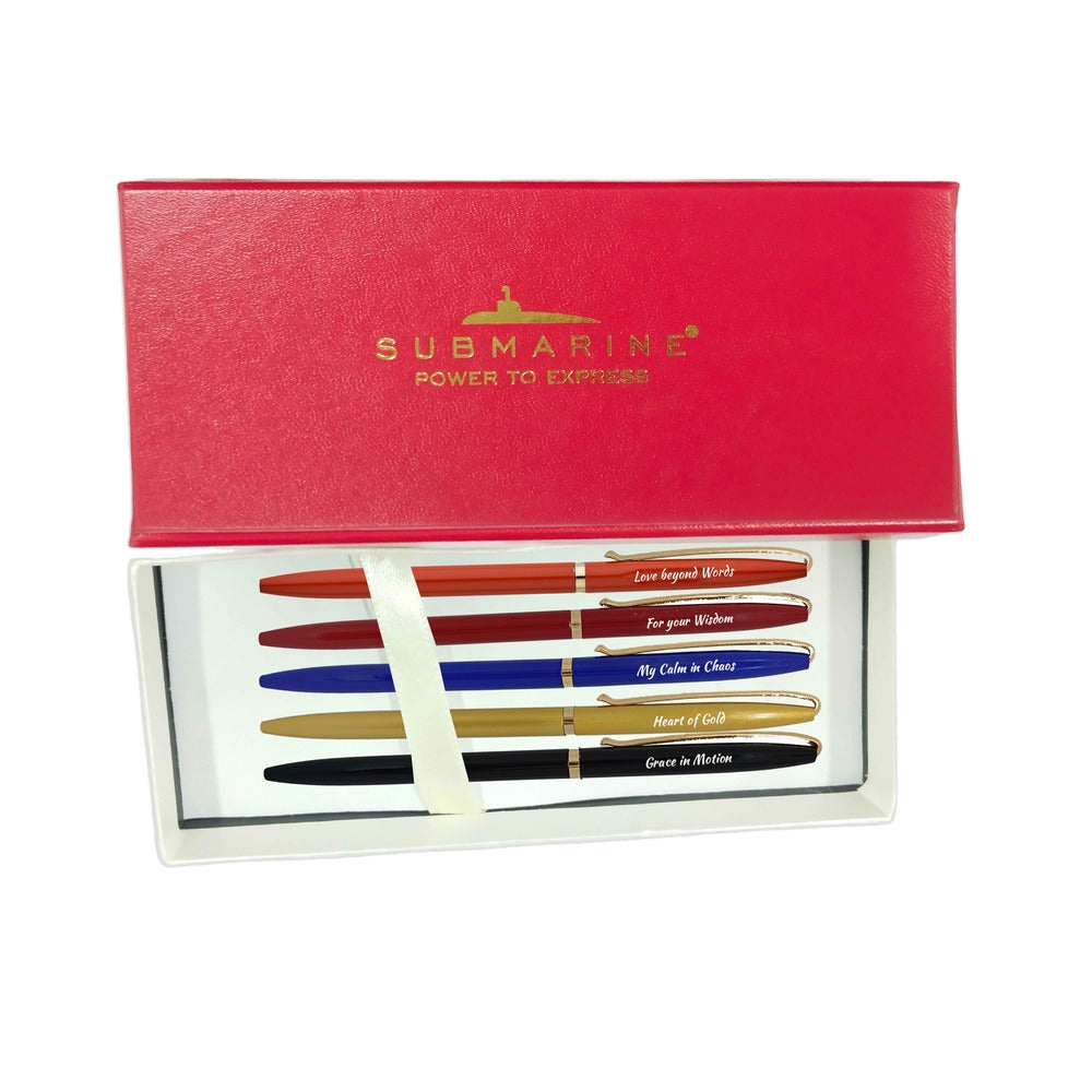 Mother’s Day Special Chanakya Slim Ball Pen – Set of 5