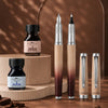 Horizon Dual Shade Fragrance Roller & Fountain Pen Set - Hot Chocolate