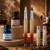 Horizon Dual Shade Fragrance Roller & Fountain Pen Set - Morning Coffee