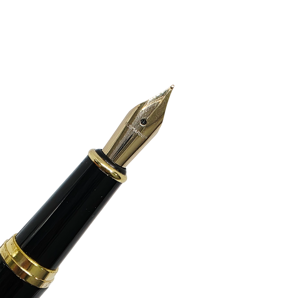Royale Black & Gold Fountain Pen