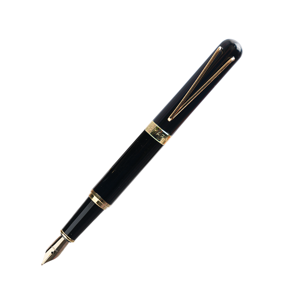 Royale Black & Gold Fountain Pen